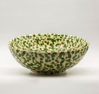 Splatter Green Bowl