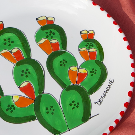 Oval Cactus Platter